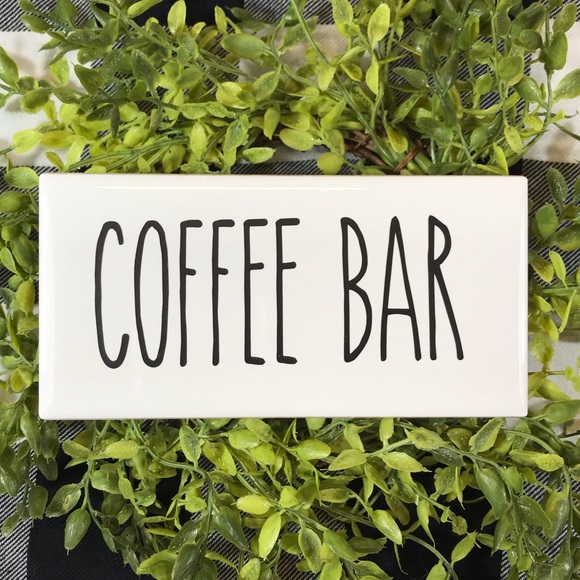 Coffee Bar Decorative Tile Sign, Farmhouse Decor - Picture 5 of 7
